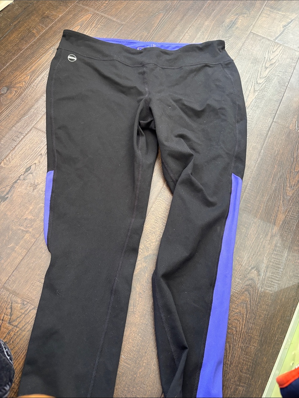 Black and Purple Athletic Leggings